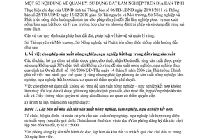 Hướng dẫn liên ngành 407/HD-TNMT-NNPTNT 2011 quản lý sử dụng đất lâm nghiệp An Giang