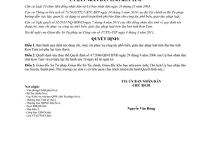 Quyết định 11/2011/QĐ-UBND nội dung chi mức chi phổ biến giáo dục pháp luật Kon Tum