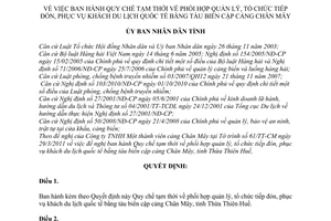 Quyết định 10/2011/QĐ-UBND Quy chế tạm thời phối hợp quản lý, tổ chức tiếp