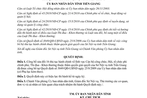 Quyết định 1097/QĐ-UBND  công bố sửa đổi thủ tục hành chính