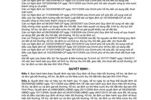 Quyết định 18/2011/QĐ-UBND Quy định về thực hiện bồi thường, hỗ trợ, tái định cư