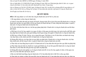 Quyết định số 11/2011/QĐ-UBND bổ sung nhiệm vụ cho sở Nội vụ Hải Dương