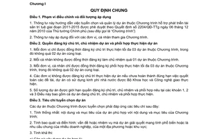 Thông tư 03/2011/TT-BKHCN  hướng dẫn tuyển chọn và quản lý dự án