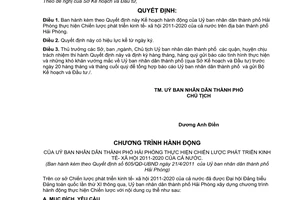 Quyết định 605/QĐ-UBND Kế hoạch hành động Chiến lược phát triển kinh tế