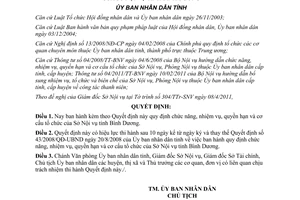 Quyết định 08/2011/QĐ-UBND cơ cấu tổ chức Sở Nội vụ tỉnh Bình Dương
