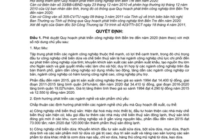 Quyết định 974/QĐ-UBND phê duyệt Quy hoạch phát triển công nghiệp