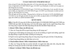 Quyết định 07/2011/QĐ-UBND sửa đổi Quyết định 26/2009/QĐ-UBND