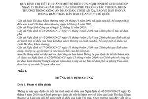 Thông tư 23/2011/TT-BCA hướng dẫn Nghị định 42/2010/NĐ-CP công tác thi đua