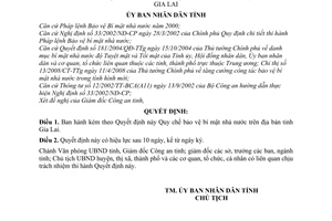 Quyết định 07/2011/QĐ-UBND Quy chế bảo vệ bí mật nhà nước