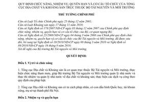 Quyết định 26/2011/QĐ-TTg  chức năng, nhiệm vụ, quyền hạn