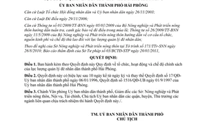 Quyết định 684/2011/QĐ-UBND Quy định tổ chức, hoạt động và chế độ chính sách