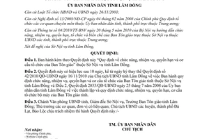 Quyết định 19/2011/QĐ-UBND chức năng nhiệm vụ quyền hạn cơ cấu Ban Tôn giáo