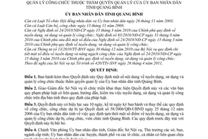 Quyết định 04/2011/QĐ-UBND Quy định nội dung tuyển dụng, sử dụng và quản lý