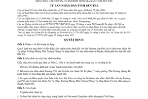 Quyết định 09/2011/QĐ-UBN điều kiện, tiêu chuẩn chức danh cấp Trưởng, cấp Phó