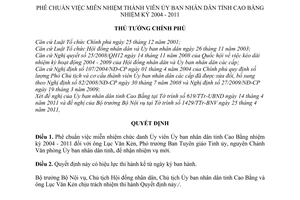 Quyết định 675/QĐ-TTg phê chuẩn miễn nhiệm thành viên