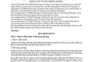 Thông tư 34/2011/TT-BNNPTNT hướng dẫn lập, thẩm định, phê duyệt Quy hoạch chi