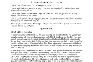Quyết định 14/2011/QĐ-UBND quyền hạn cơ cấu tổ chức Ban Quản lý khu kinh tế