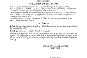 Quyết định 584/QĐ-UBND phê duyệt Đề án Đào tạo nghề cho lao động nông thôn