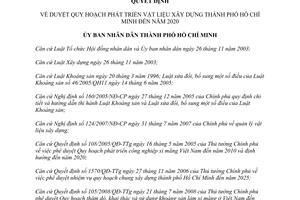 Quyết định 2491/QĐ-UBND phê duyệt Quy hoạch phát triển vật liệu xây dựng