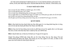 Quyết định 09/2011/QĐ-UBND Quy định quản lý và sử dụng hành lang bảo vệ
