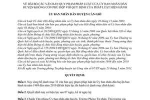 Quyết định 13/2011/QĐ-UBND  bãi bỏ các văn bản quy phạm pháp luật