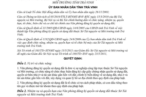 Quyết định 790/QĐ-UBND 2011 quyền hạn tổ chức phòng đăng kí quyền sử dụng đất