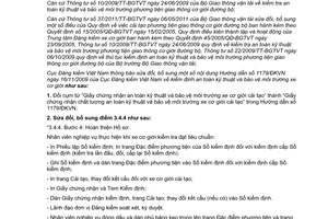 Thông báo 716/ĐKVN-VAR sửa đổi Hướng dẫn 1179/ĐKVN kiểm định an toàn kỹ thuật