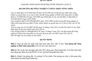 Quyết định 661/QĐ-BNN-TC  Giao dự toán chi ngân sách nhà nước