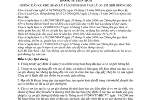 Thông tư liên tịch 72/2011/TTLT-BTC-BGTVT  hướng dẫn cơ chế quản lý tài chính