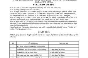 Quyết định 13/2011/QĐ-UBND  điều chỉnh mức thu phí vệ sinh