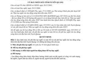 Quyết định 06/2011/QĐ-UBND quy định mức chi phí đào tạo nghề và mức hỗ trợ chi p