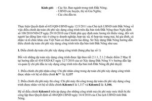 Công văn 325/SXD-KT hướng dẫn điều chỉnh dự toán chi phí xây dựng công trình