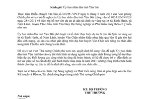 Công văn 1328/BNN-KTHT hỗ trợ vốn dự án di dân tái định cư vùng sạt lở