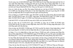 Công văn 2278/TCHQ-TXNK xử lý thuế giá trị gia tăng