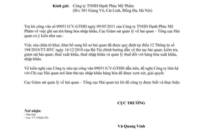Công văn 169/GSQL-GQ1 về ghi sai tên hàng hóa do Cục Giám sát quản lý về hải qua
