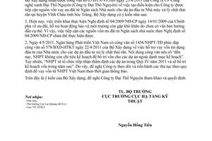 Công văn 15/BXD-HTKT  tạo điều kiện tiếp cận nguồn vốn vay ưu đãi