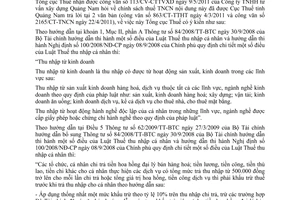 Công văn 1826/TCT-TNCN chính sách thuế thu nhập cá nhân