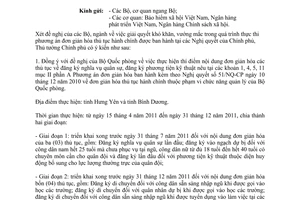 Công văn 854/TTg-KSTT giải quyết khó khăn, vướng mắc của các Bộ, ngành