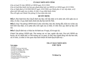 Quyết định 12/2011/QĐ-UBND Quy chế tiếp nhận xử lý phản ánh, kiến nghị