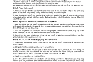 Thông tư 01/2011/TT-BNG thủ tục cấp giấy phép nhập cảnh thi hài, hài cốt