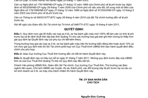 Quyết định 1162/QĐ-UBND 2011 giá tối thiểu để tính lệ phí trước bạ xe ô tô xe gắn máy Quảng Trị