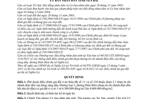 Quyết định 20/2011/QĐ-UBND phê duyệt điều chỉnh giá đất ở tại thị xã Nghĩa Lộ