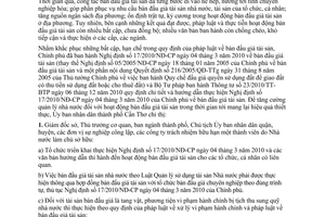 Chỉ thị 02/2011/CT-UBND tăng cường quản lý Nhà nước hoạt động bán đấu giá