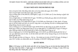 Quyết định 19/2011/QĐ-UBND kiện toàn tổ chức, chế độ chính sách