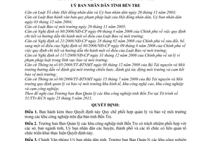 Quyết định 14/2011/QĐ-UBND  Quy chế phối hợp quản lý và bảo vệ môi trường