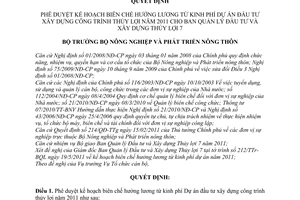 Quyết định 840/QĐ-BNN-TCCB phê duyệt kế hoạch biên chế hưởng lương