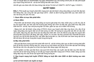 Quyết định 1587/QĐ-UBND phê duyệt quy hoạch phát triển mạng lưới vận tải