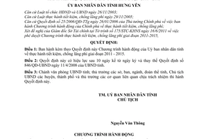 Quyết định 10/2011/QĐ-UBND thực hành tiết kiệm, chống lãng phí