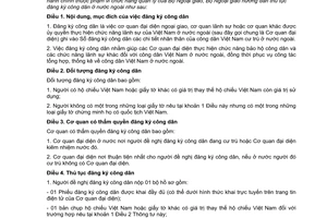 Thông tư 02/2011/TT-BNG hướng dẫn thủ tục đăng ký công dân Việt Nam ở nước ngoài