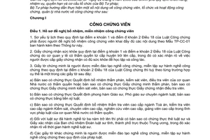 Thông tư 11/2011/TT-BTP hướng dẫn công chứng viên, tổ chức và hoạt động